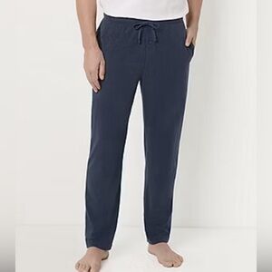 Stafford Super Soft Jersey Mens Pajama Pants Navy Heather size small